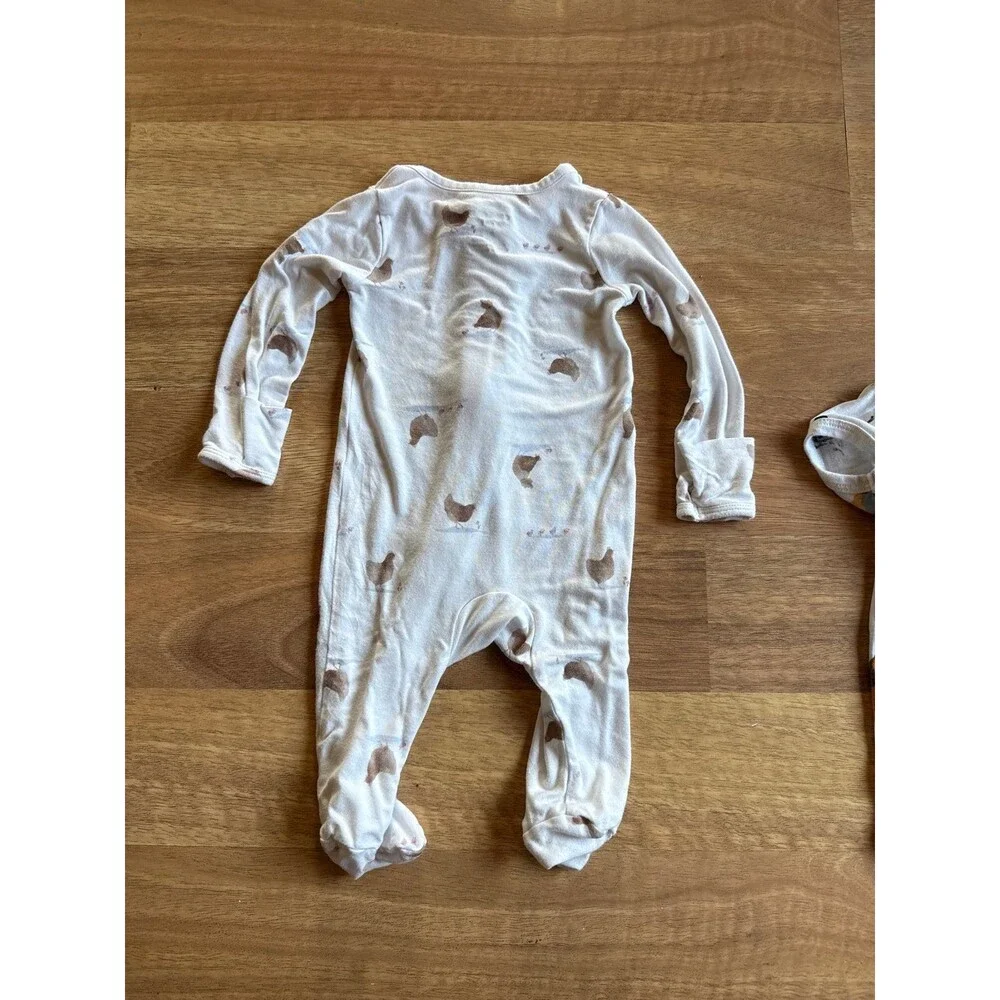 MILKBARN chickens hens farm baby onesie and sleeper set